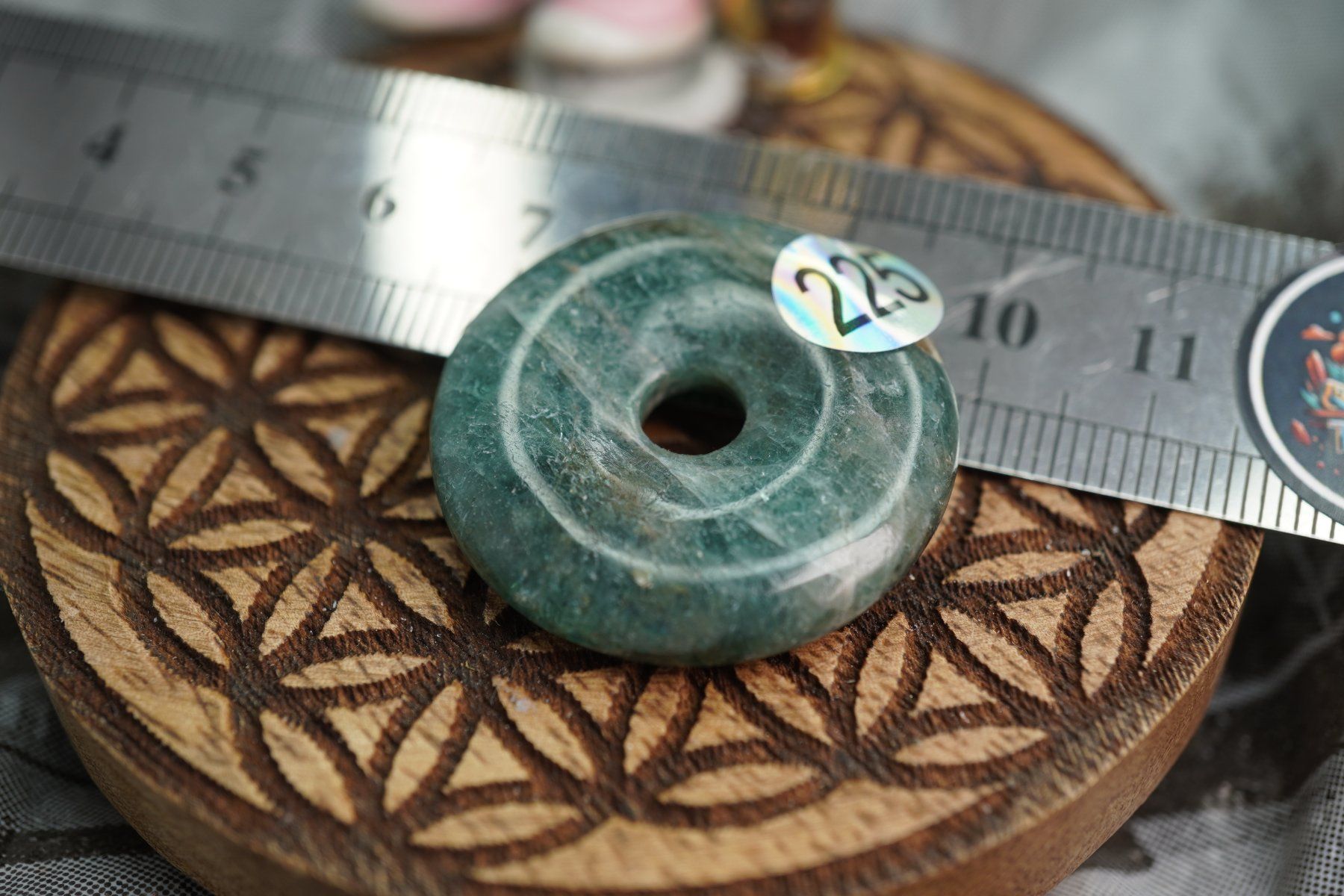 Minerali & Pietre curative: Apatit   ca30mm     Top  Pi Scheibe – Nuovo e nell'imballaggio originale da Eschenbach SG venduto da topstone 2