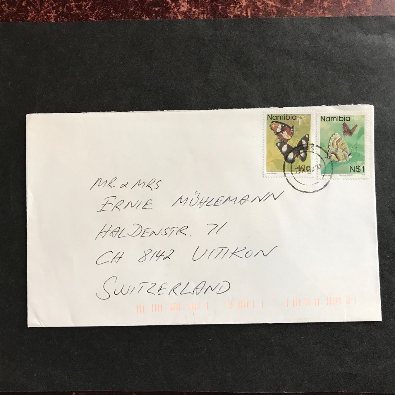 Alle Briefmarken: NAMIBIA, 6 Briefe – Gebraucht aus Uitikon Waldegg von Gooddeal05 2