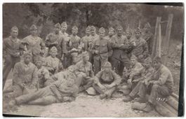 Soldaten, Rast, Fotokarte, Feldpost Kaserne Bern um 1920