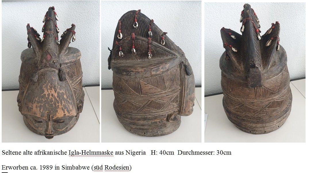 Sonstige Antiquitäten & Kunst: Ilga Helmmaske Original Nigeria – Gebraucht aus Winterthur von row_9nyt 2