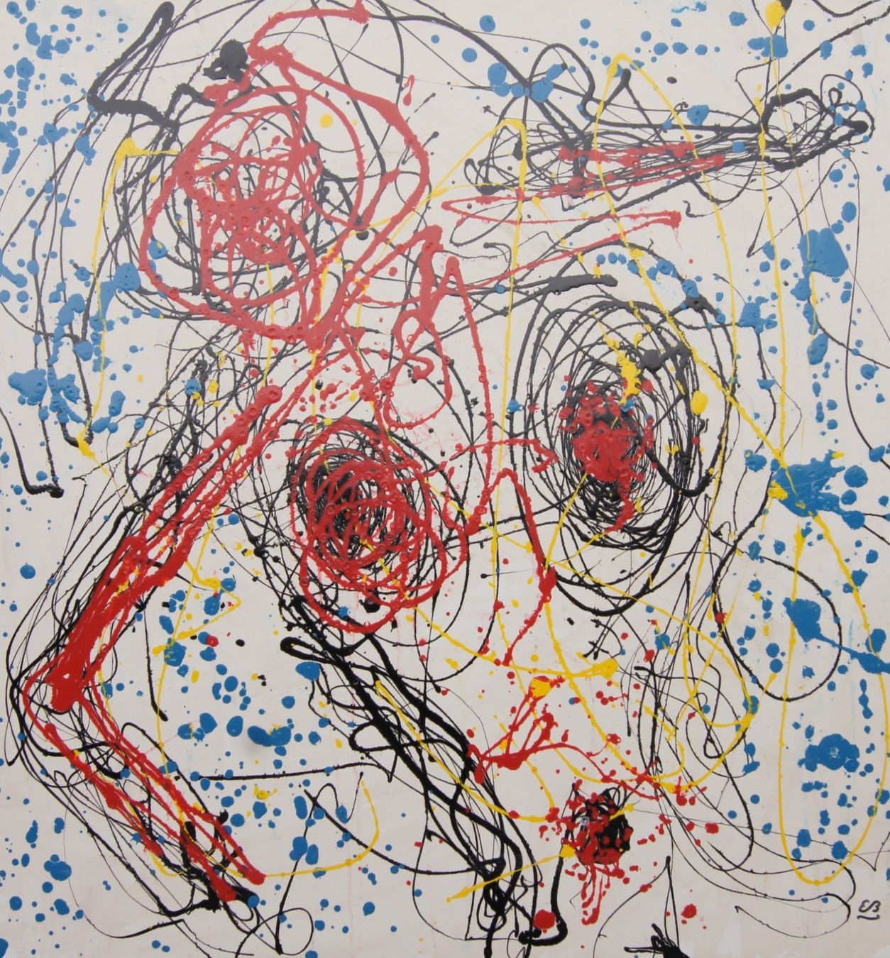 Tableaux: Informel Gemälde: Im Fall – D'occasion à Fribourg par erw_68dx