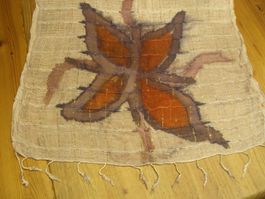 schöner Schal/Stola,Batik,Goldfaden-Deko