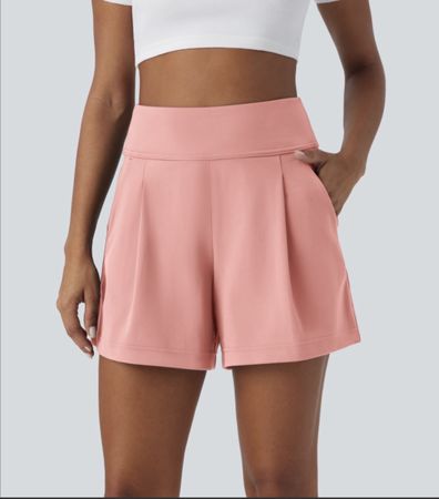Damen Shorts mit hohem Bund rosa Grösse M- ovp