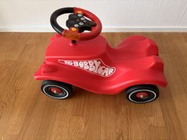 Bobby car mit Whisper Wheels und Sound-Lenkrad