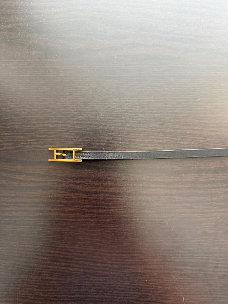 Hermès Bracciali & Braccialetti: Hermès Hapi Double-Wrap-Armband, goldene H-Schnalle – Usato da Othmarsingen venduto da Paucaverba 5