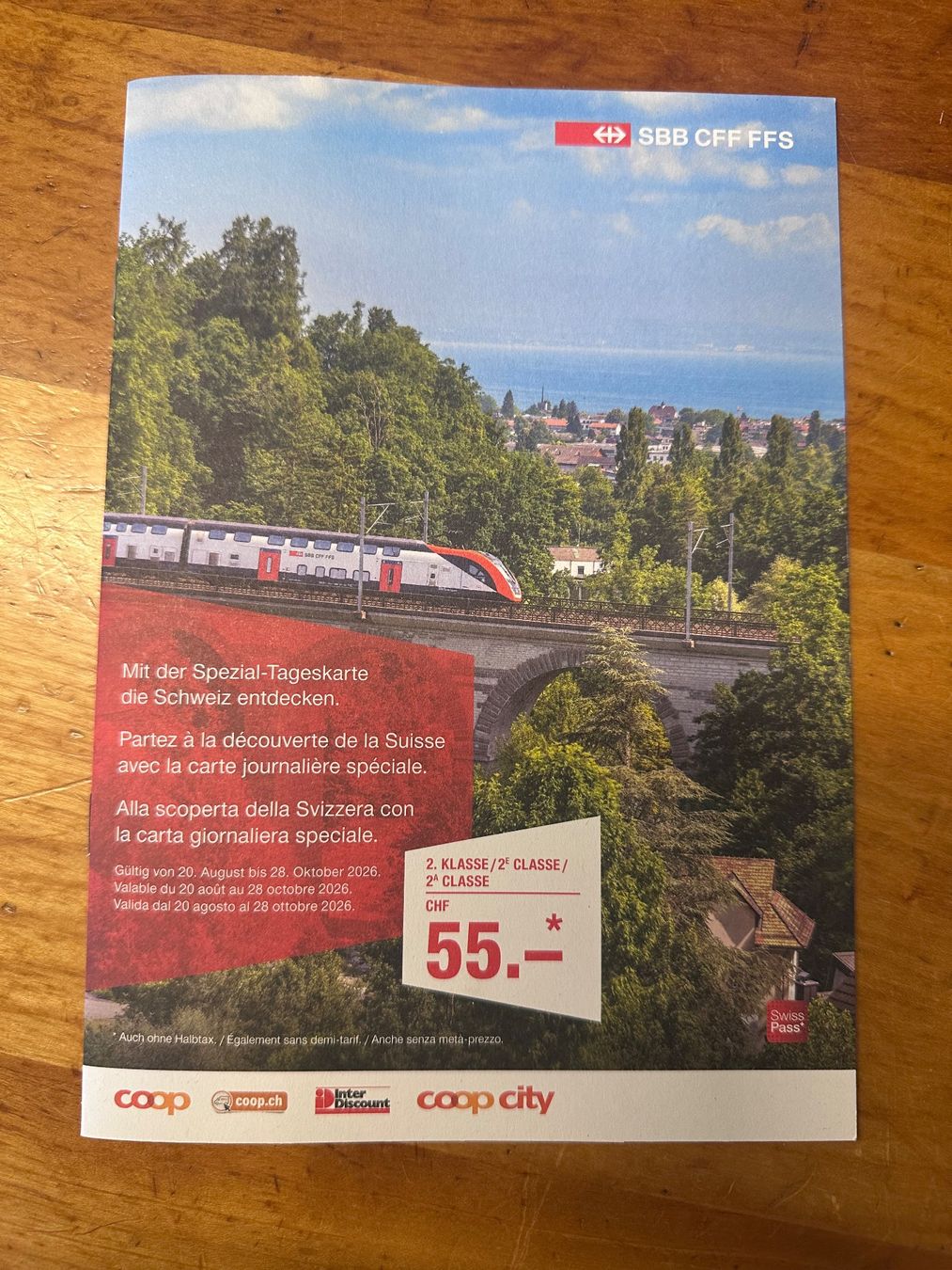Biglietti: SBB Tageskarte – Nuovo (secondo la descrizione) da Orpund venduto da Mr.SilverFox