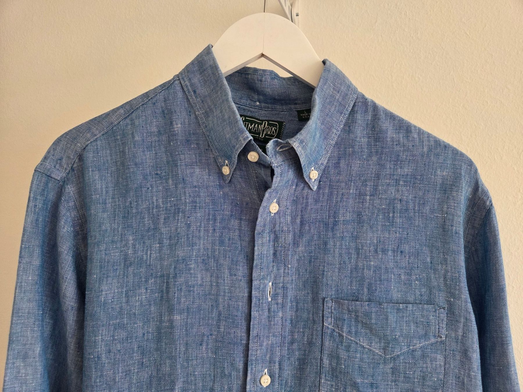 Hemden: Leinenhemd von GITMAN BROS - Made in USA – Gebraucht aus Oberrieden von Smart570 1