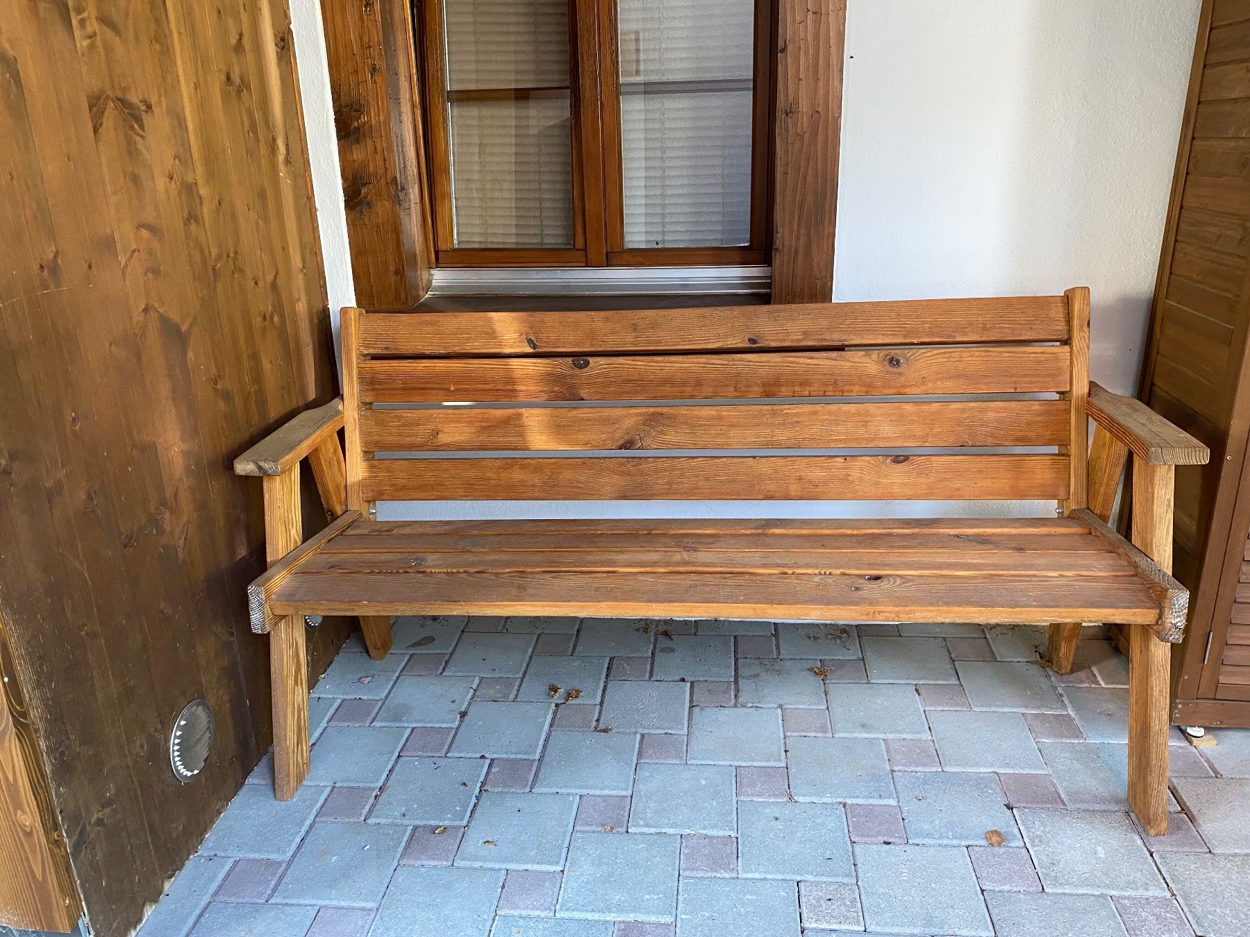 Bancs: Banc en bois massif. – D'occasion à Roches BE par gibus123 1
