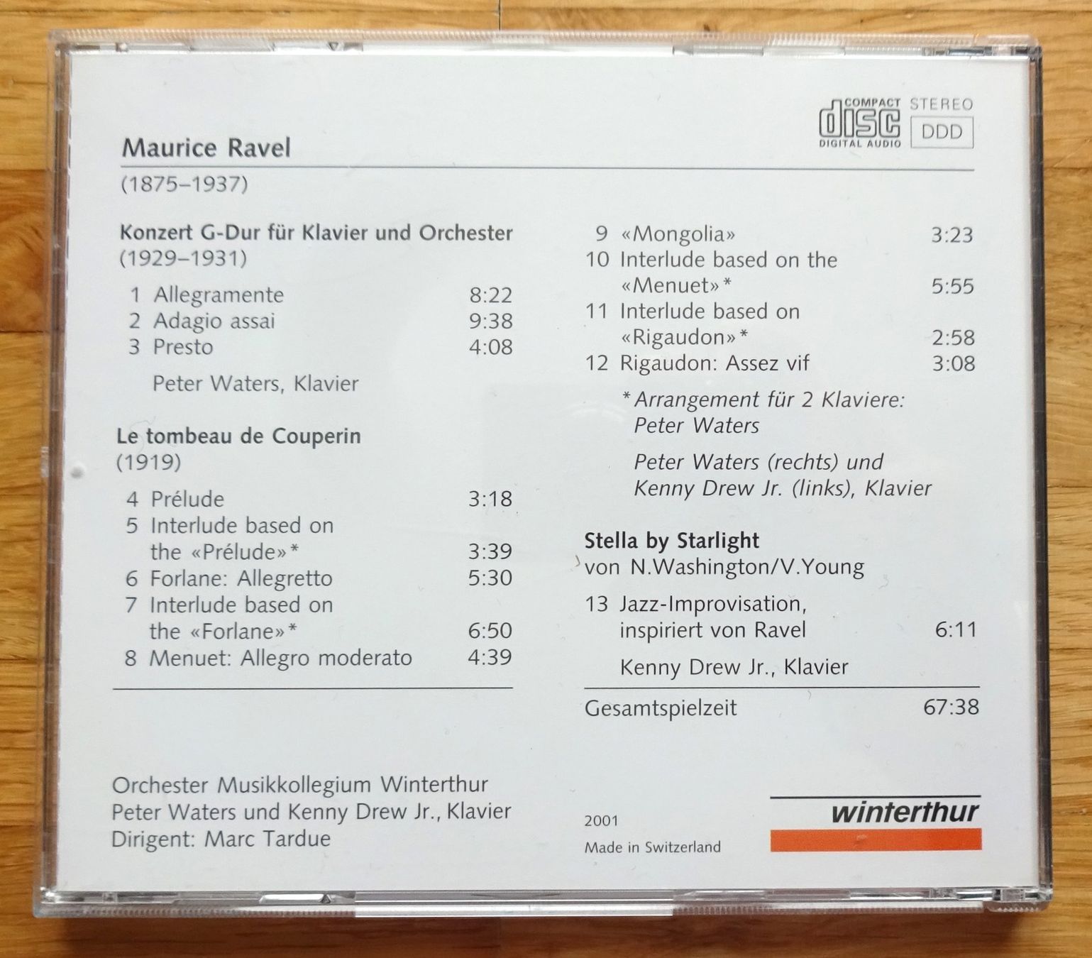 CDs: Ravel, Orchester Winterthur – Gebraucht aus St.Gallen von Paddington11 1