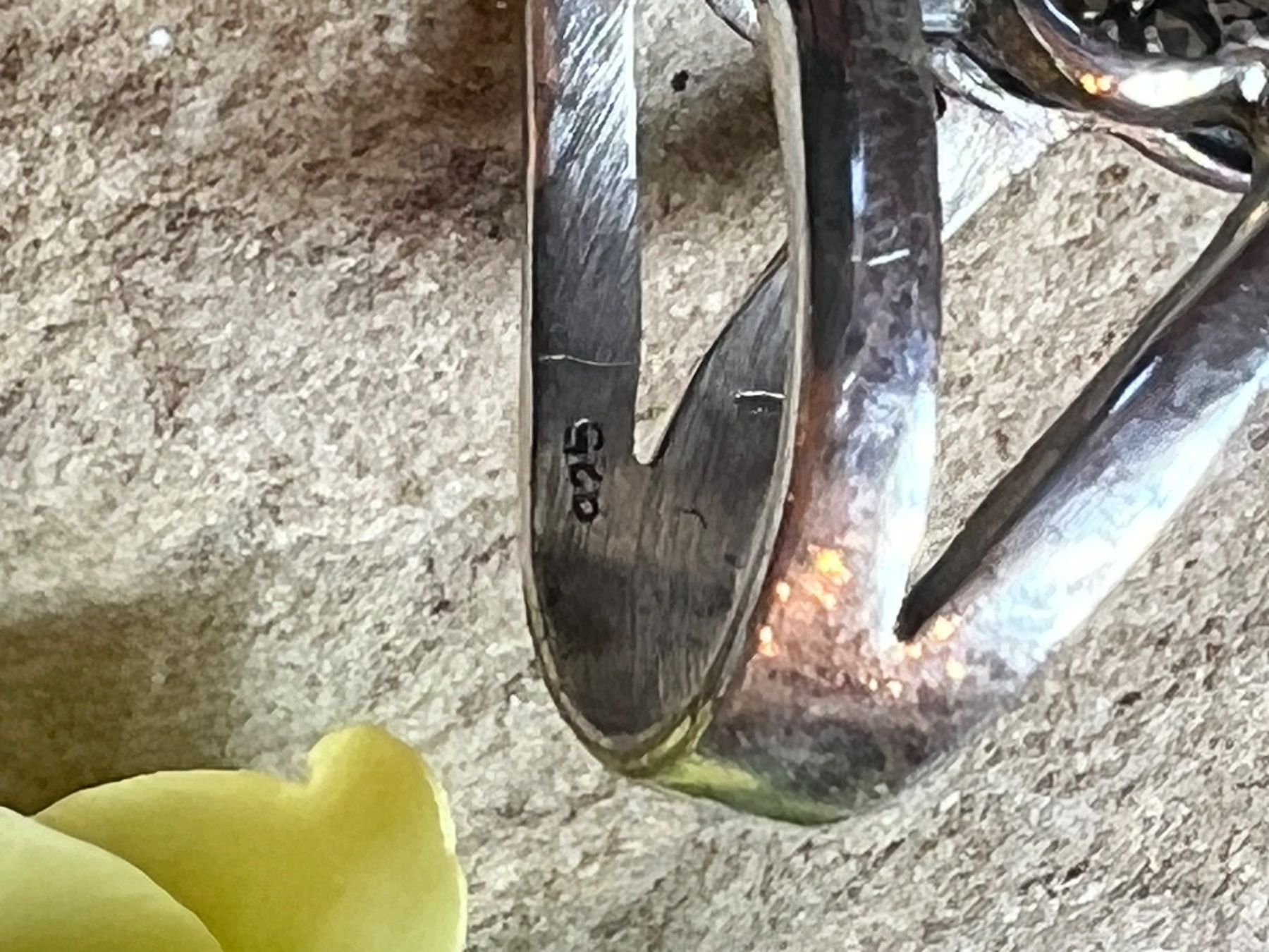 Anelli: Art Deco Ring lang i. Silber 925 m Perlmutter Markasiten 57 – Nuovo (secondo la descrizione) da Bern venduto da Jiffy 8