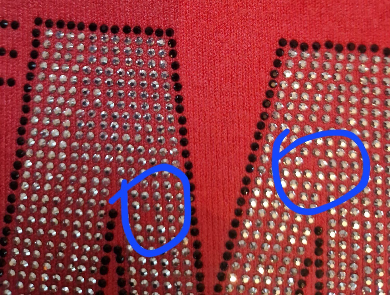 Maglioni & Felpe: Pullover – Rot/Blau – Strass – Gr. XXL – Weich – Usato da Muri b. Bern venduto da mlu_vgj7 2