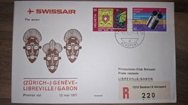 Swissair Geneve - Libreville / Gabon 13.05.1971