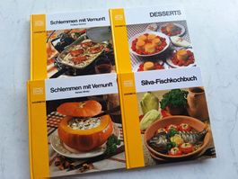 4 STK SILVA KOCHBÜCHER AUS DEN 80ER JAHREN