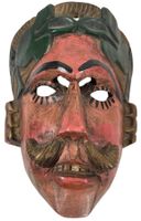 Alte Handgeschnitzte Guatemalan Maske aus Holz