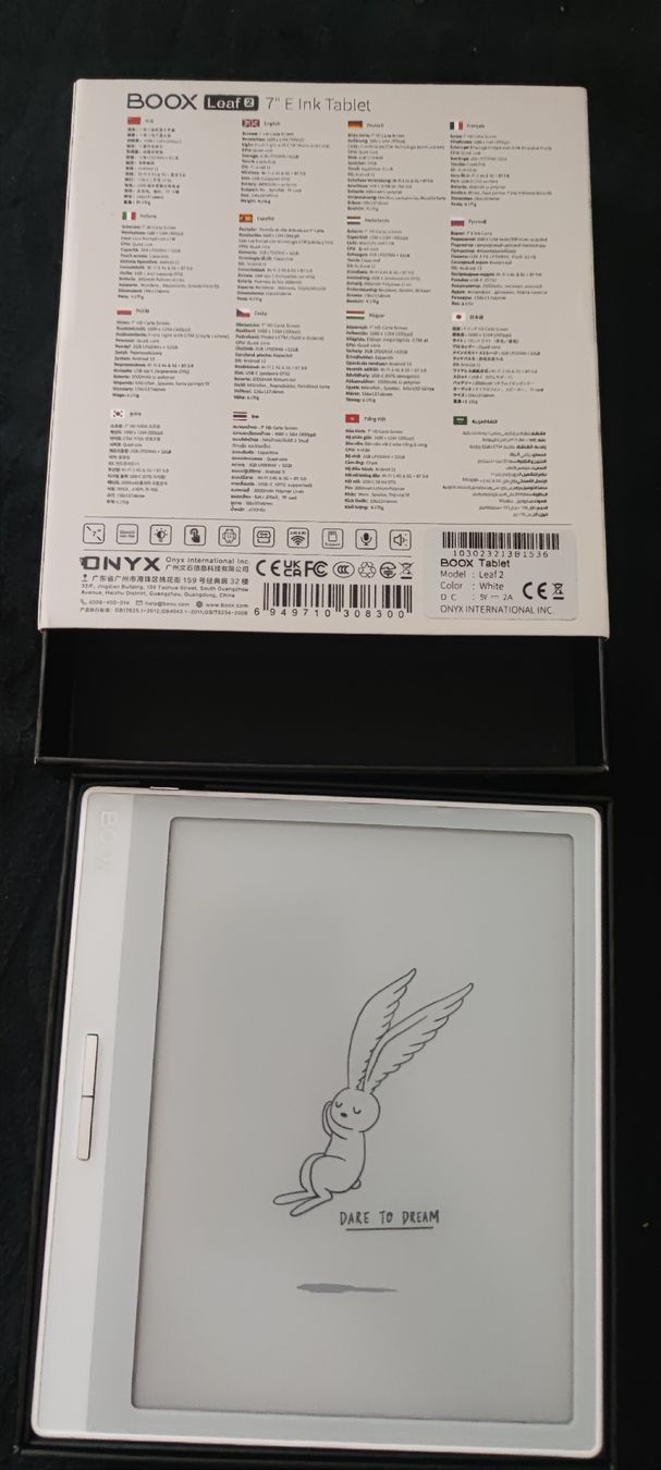 Boox Tablet PC: Boox Leaf 2 – Usato da Meggen venduto da Malecifent