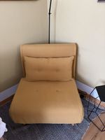 Schlafsofa Sessel ausklappbar gelb sehr guter Zustand