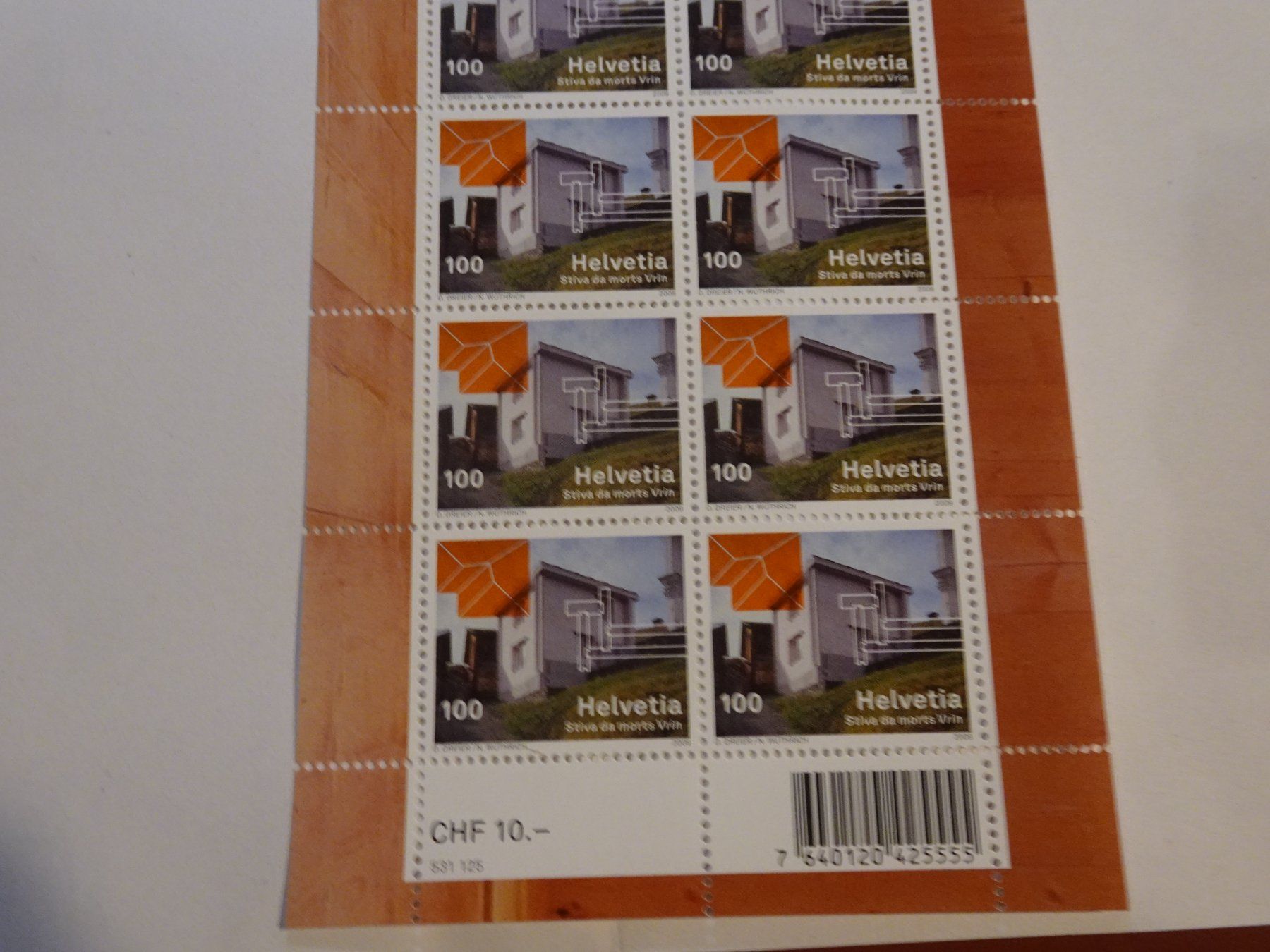 Tous les timbres: 2009, KLEINBOGEN, STIVA DA MORTS VRIN, POSTFRISCH – Neuf (Voir description) à Eschenbach SG par eDaisy 2