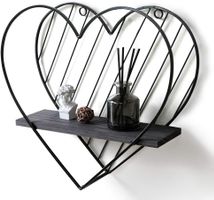 Wandregal Metall Schwimmende Regale Herz Design Wanddeko