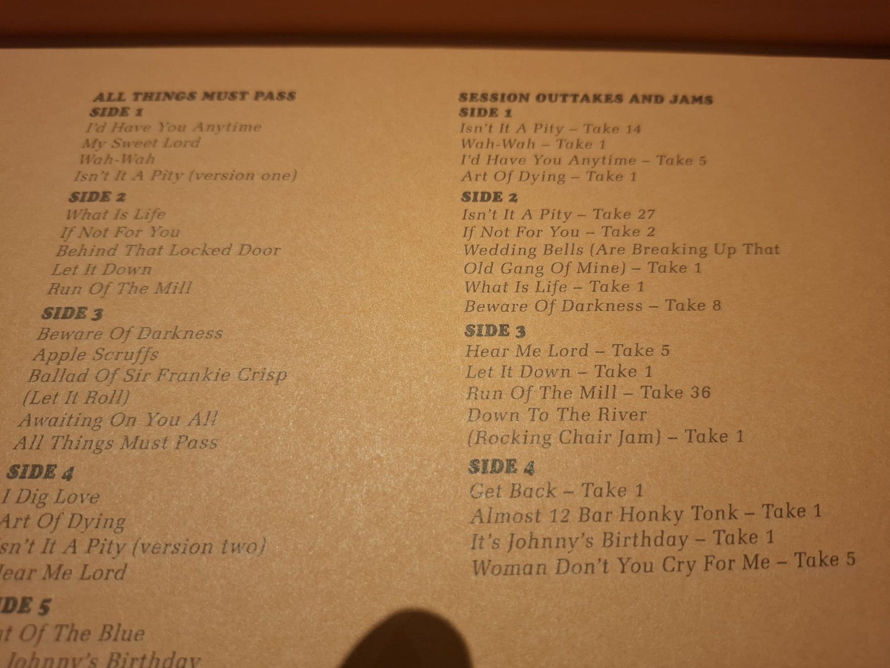Dischi in vinile: George Harrison - All Things Must Pass Box – Usato da Kandersteg venduto da digginblackpearlz 4
