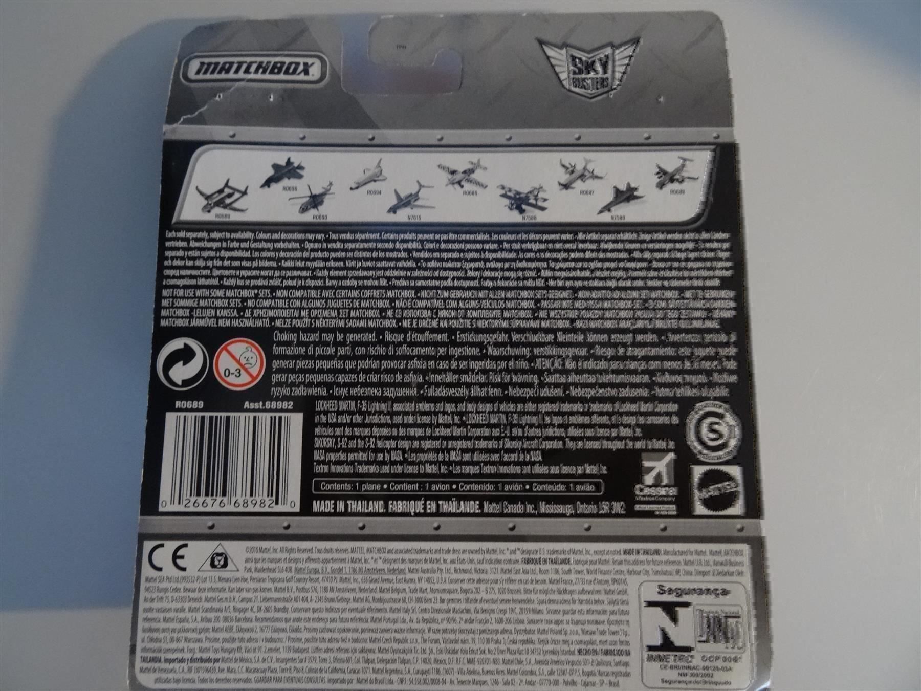 Matchbox Modellautos: matchbox 2010 sky knife R0689 Flieger – Neu und originalverpackt aus Lupfig von Jolly63 1