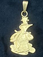 BASEL FASNACHT 1949 PLAKETTE- AUSGESÄGT- VERGOLDET- ANHÄNGER