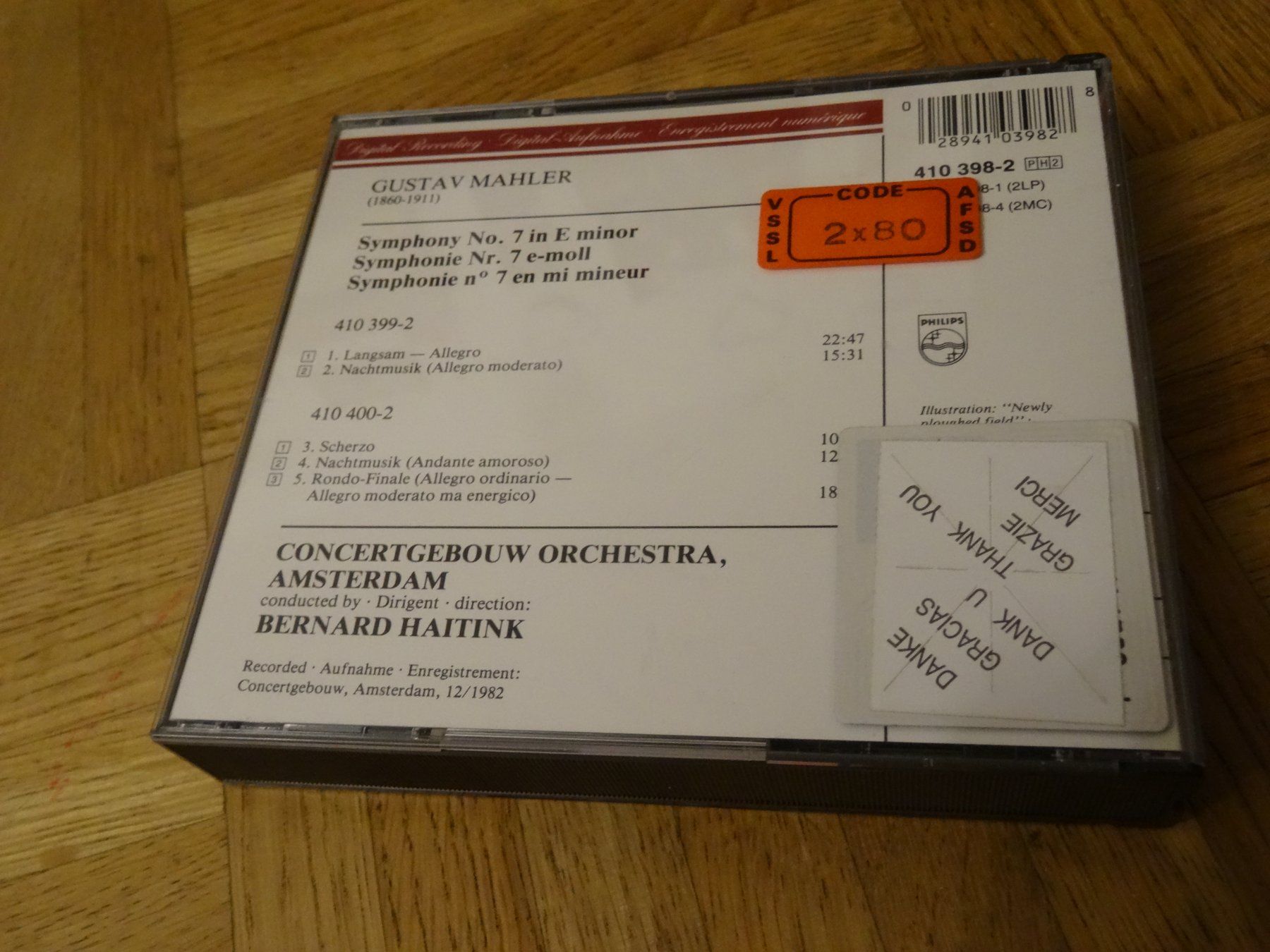 CD: Mahler - Symphony No. 7 - Haitink - CD – Usato da Olten venduto da Disc-Ausverkauf 2