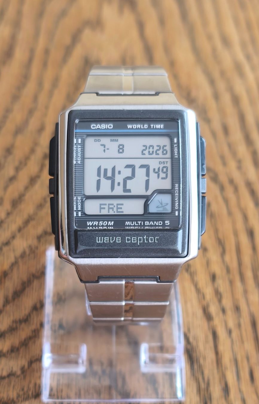 Casio Orologi: Casio WV-59E Wave Ceptor Multi Band 5 mit neuer Batterie – Usato da Aarau venduto da Blingo01