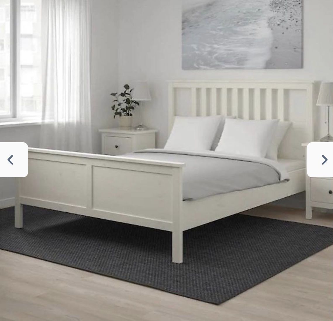 Ikea Lits: IKEA HEMNES Bett weiss – D'occasion à Urtenen-Schönbühl par dal_pyd6 1
