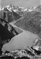 Grimsel Hospiz (BE) Ansicht der Grimsel Staumauer G