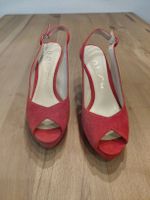 Unisa Pumps Rot Velour Grösse 39 gebrauchter Zustand