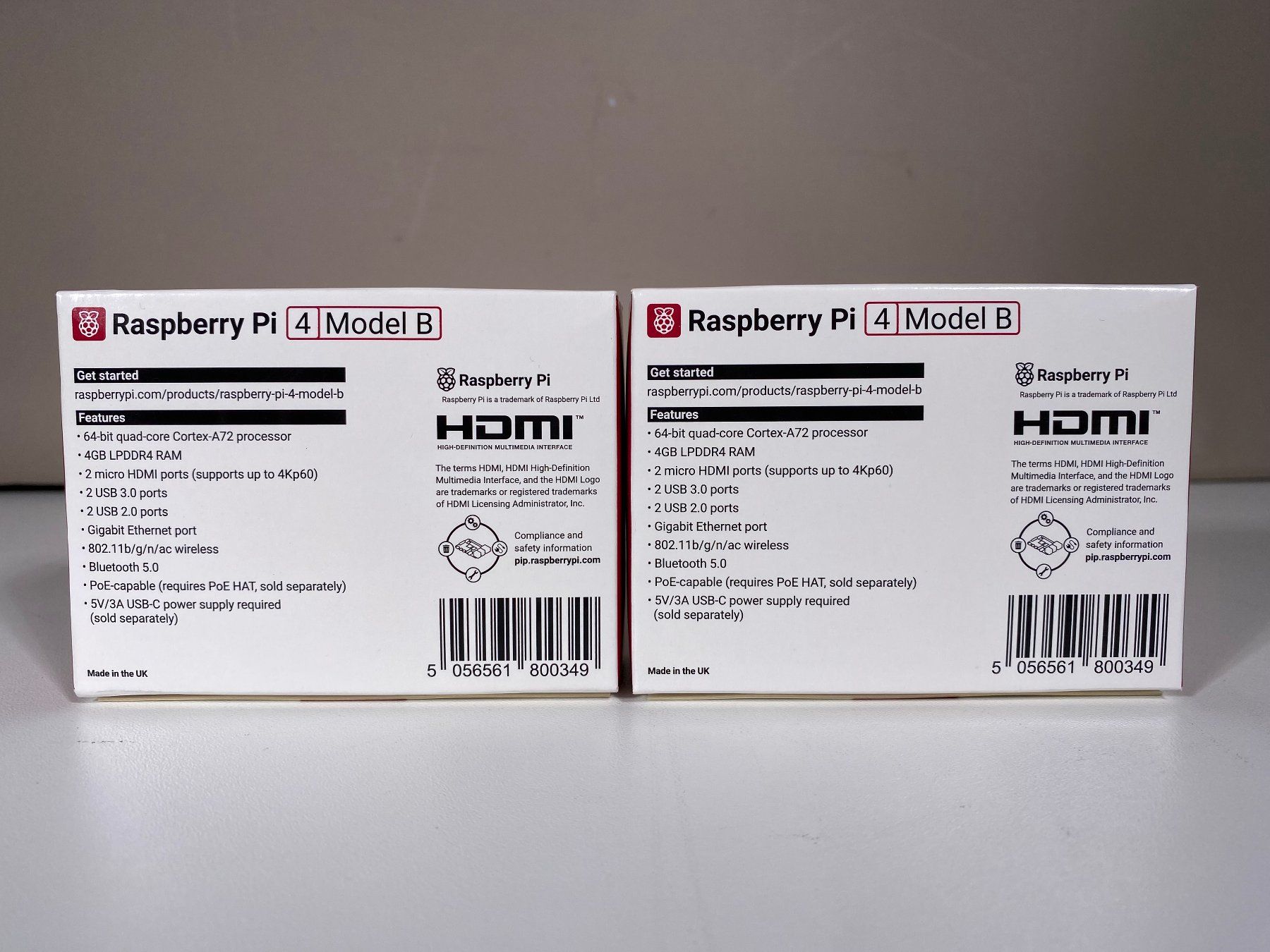 Raspberry Pi PCs: 🔴 Raspberry Pi 4 / 4 GB 2x Stück Memory Mini-Computer /925Z – Neu und originalverpackt aus Zürich von LUIS-B 3