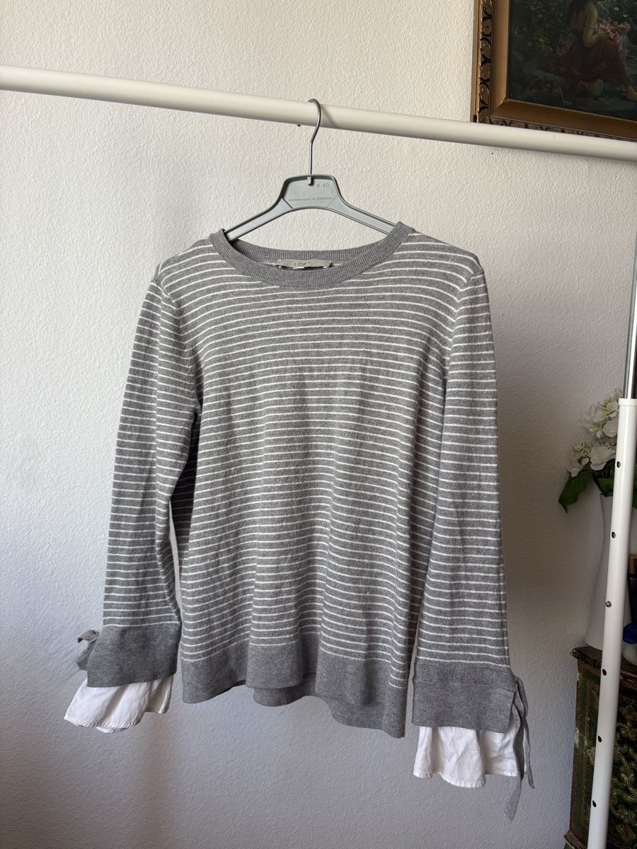 Maglioni & Felpe: Loft Strickpullover Grau/Weiss Gestreift Gr. L Neuwertig – Nuovo e nell'imballaggio originale da Birsfelden venduto da Vic_toria