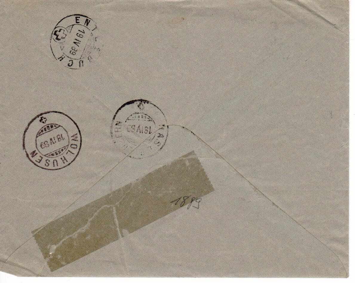 Alle Briefmarken: Brief , Zell 1889 nach Entlebuch – Gebraucht aus Wolhusen von Curver9 1