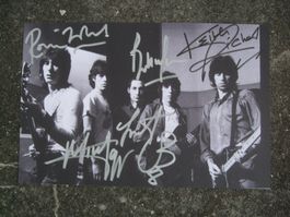 THE ROLLING STONES  HANDSIGNIERT AUTOGRAMMFOTO