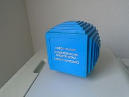 SKA /CS vintage SPARDOSE als Würfel, Kässeli