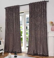 Vorhänge Samt Damast 2er-Set BxH 140x245cm