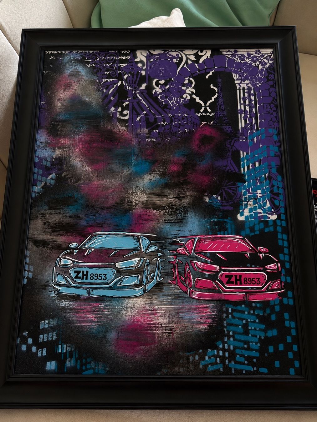 Dipinti: Street art abstract- Einzigartige 3-teilige Bildergalerie – Nuovo e nell'imballaggio originale da Dietikon venduto da jul_2fmj 3