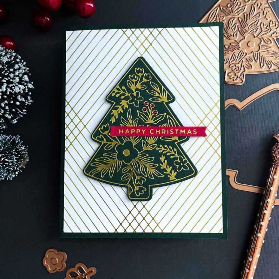 Sciablone: Spellbinders Hot Foil Plates & Dies  ** Blooming Tree ** – Nuovo e nell'imballaggio originale da Rubigen venduto da rofi100 2