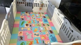 Playpen Baby Care Spielmatte und Laufgitter Schutz