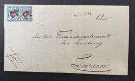 SCHWEIZ 1851 RAYON I IN PAAR MIT ATTEST