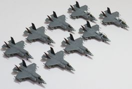 Lockheed F-35B STOVL Diecast Modelle 1:200 9 Stück
