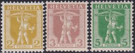 1907 Nr.101-103 (Tellknabe) tadellos postfrisch, Kat: 25.-