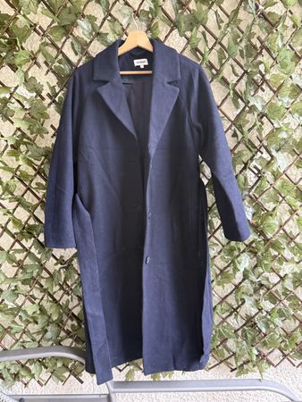 Wollmantel Navy