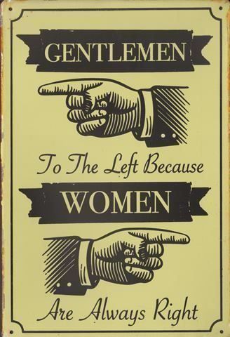 Insegne: Rusty Blechschild-GENTLEMEN - WOMEN – Nuovo e nell'imballaggio originale da Rupperswil venduto da big-one-sale