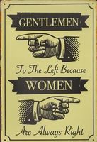 Rusty Blechschild-GENTLEMEN - WOMEN