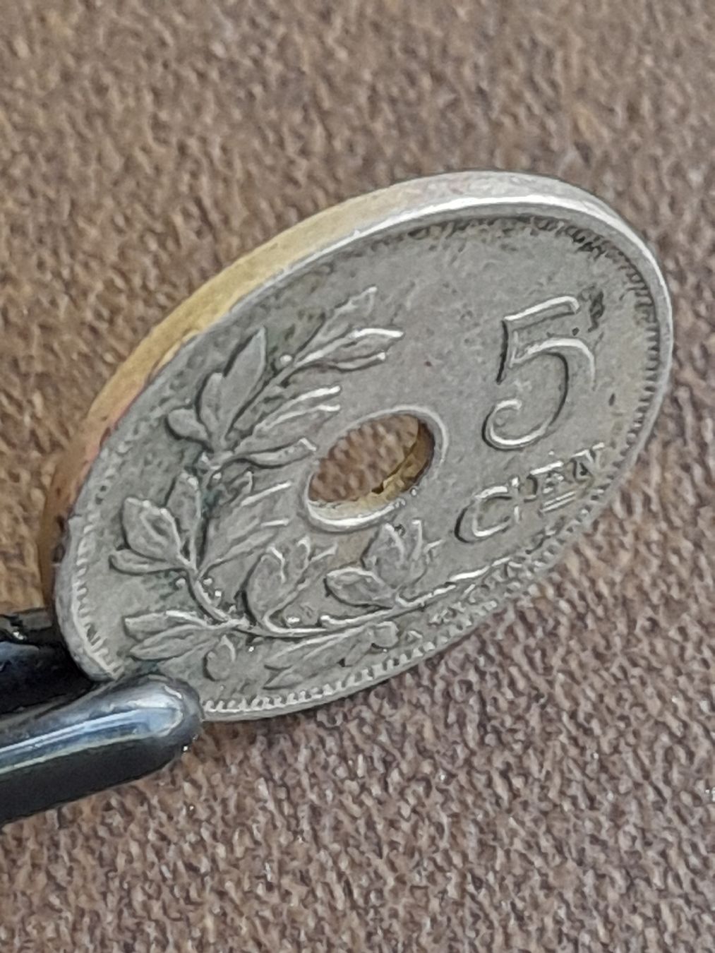 Alle Münzen: 5 Centimes 1914 Belgien  – Gebraucht aus Basel von Basel_20 1