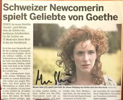 Miriam Stein Autogramm signiert Magazinbild 13x18cm