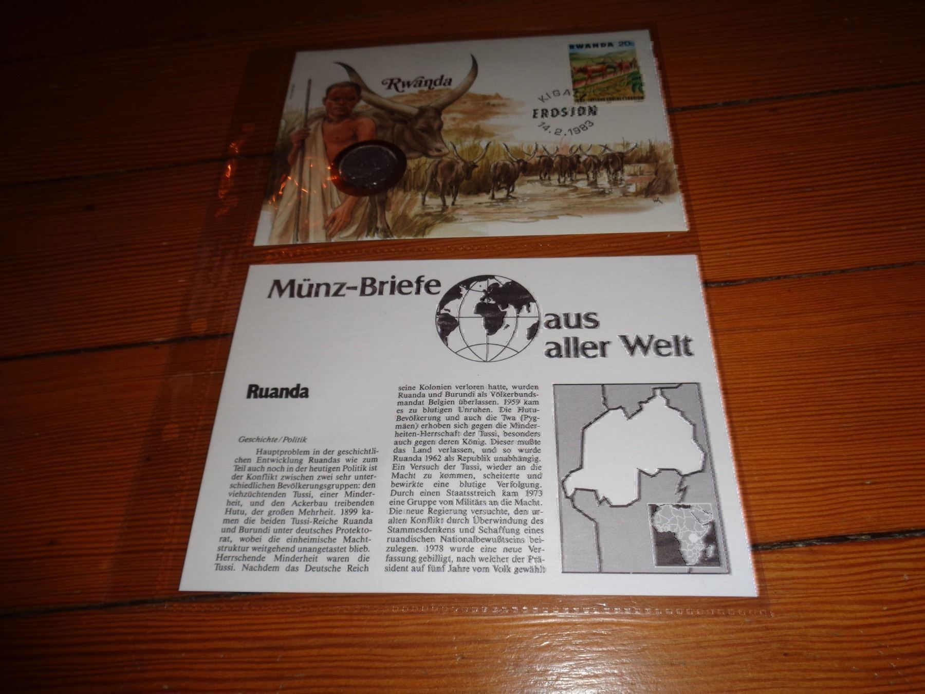 Tutti le monete: Münzbrief Ruanda – Usato da Olten venduto da Disc-Verkauf