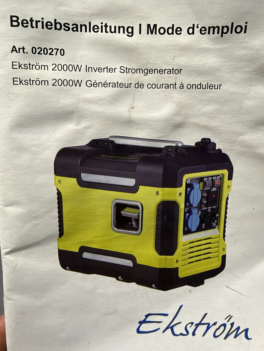 Ekström Generatori di corrente: Ekström Stromgenerator Inverter 2000i 2kW – Usato da Liebefeld venduto da jos_7jb8 5