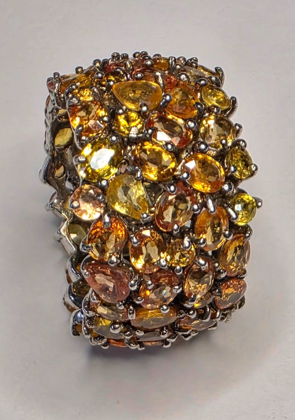 Ringe: Gel orange Safire Eternity Ring – Neu (gemäss Beschreibung) aus Zürich von adriben 9